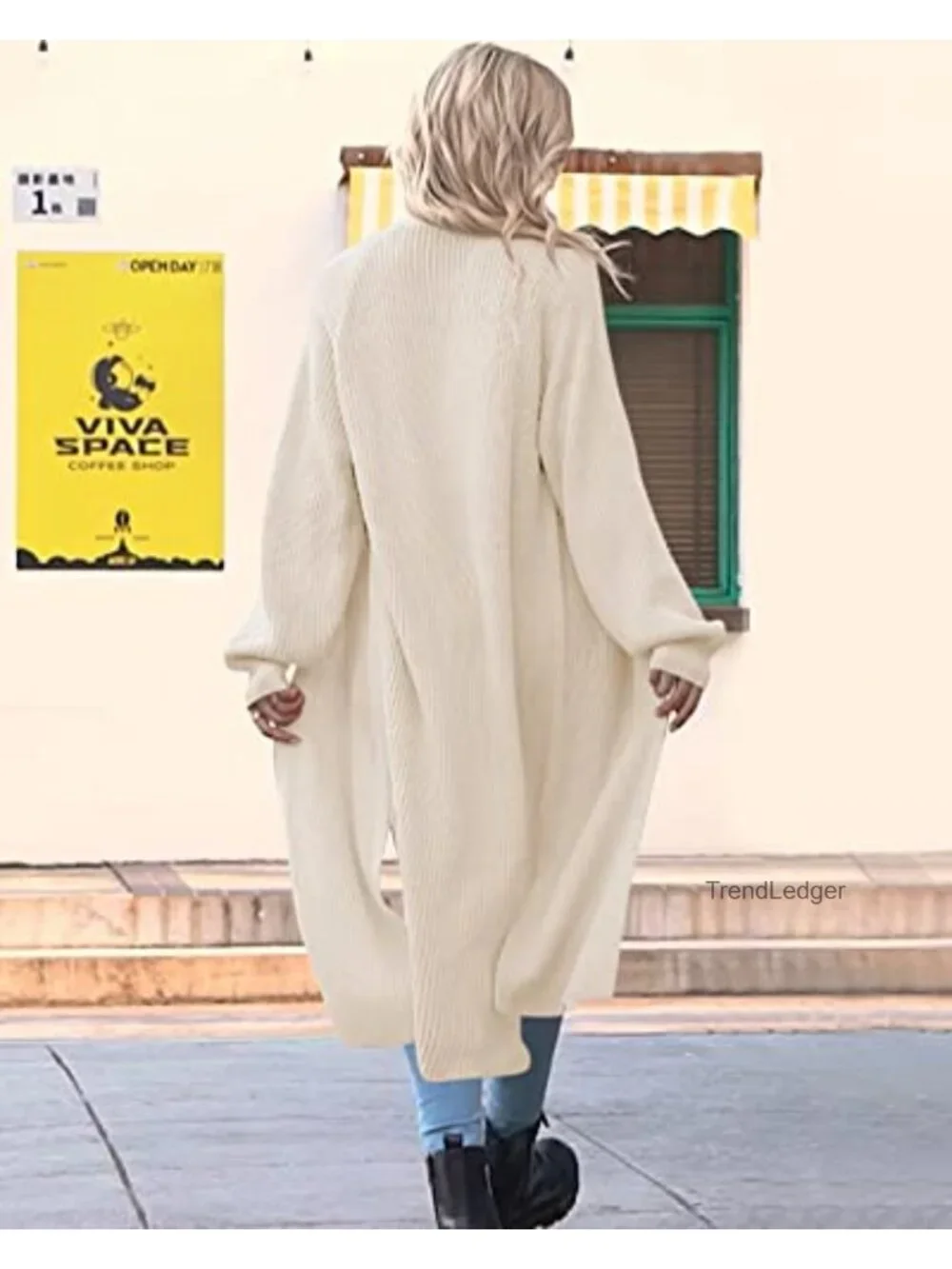 Oversized Long Cardigan Sweater Maxi Open Front Coat Soft Knit